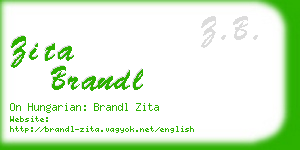 zita brandl business card